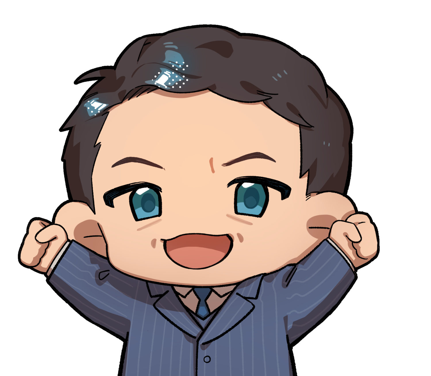 代表取締役社長 清水 立志のイラスト